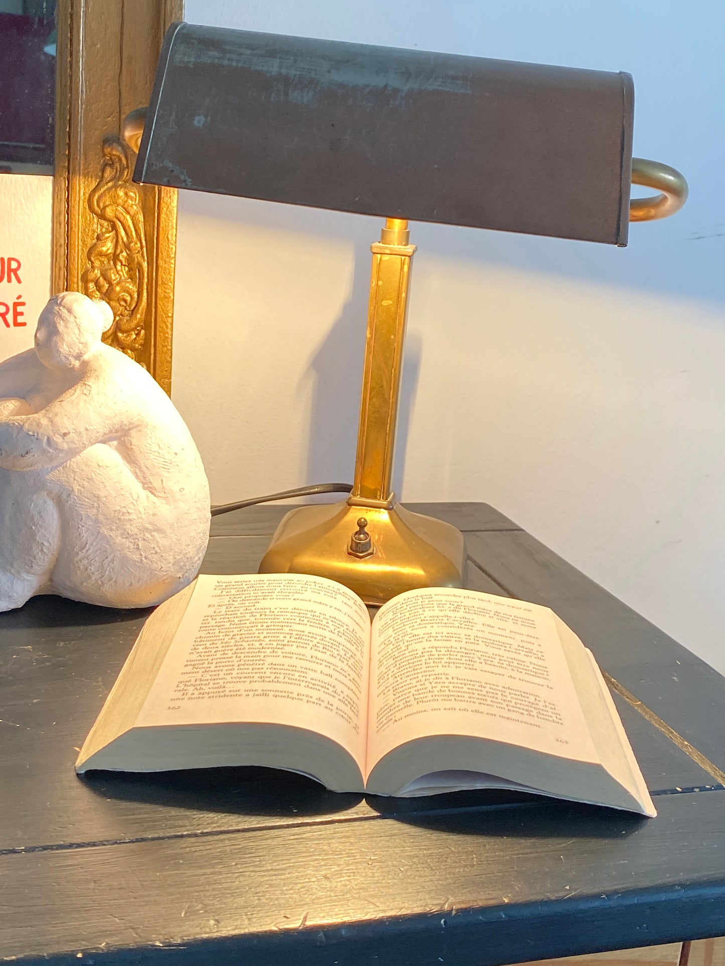 Lampe de banquier vintage