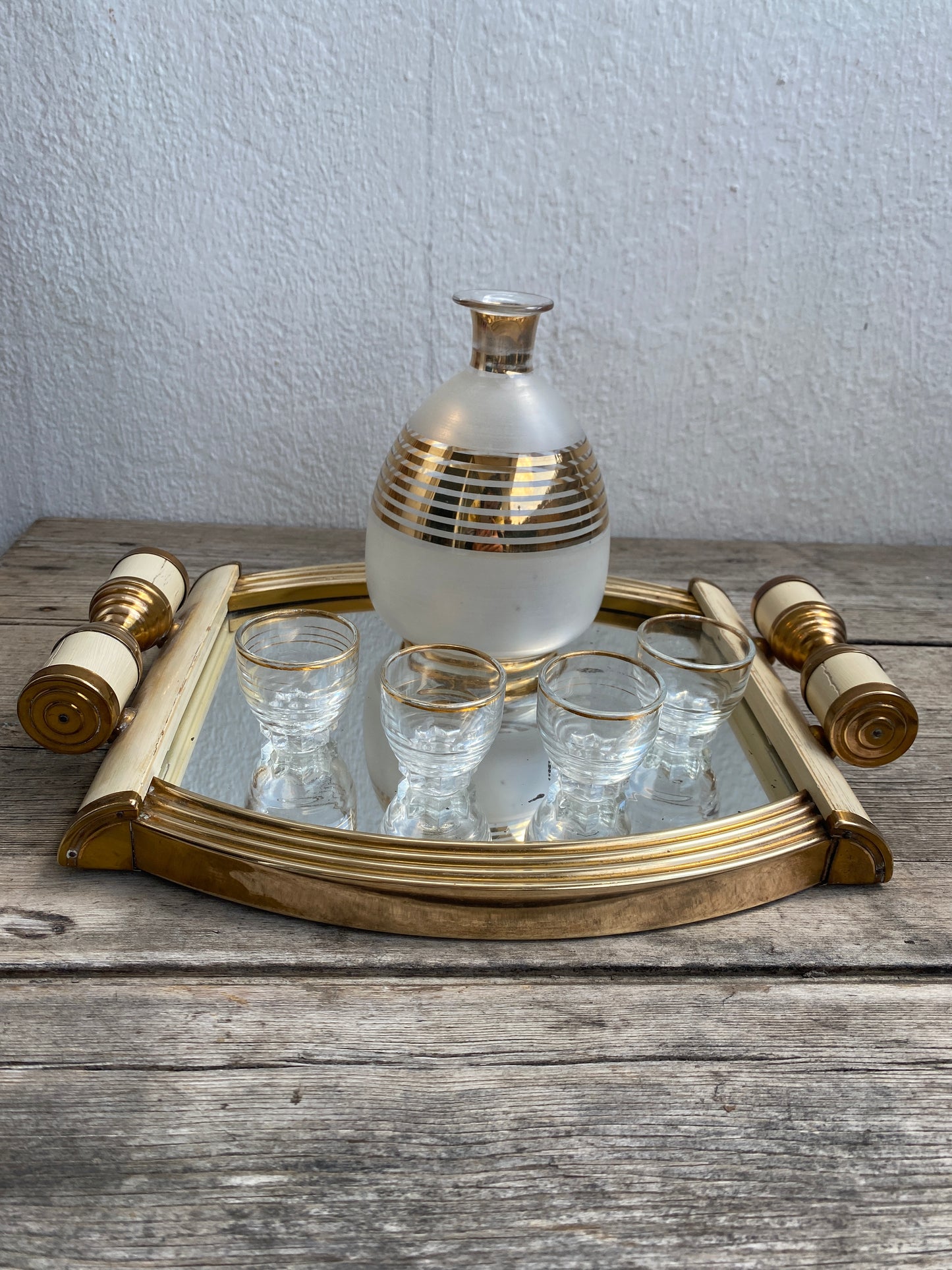 Plateau miroir Art déco 1930