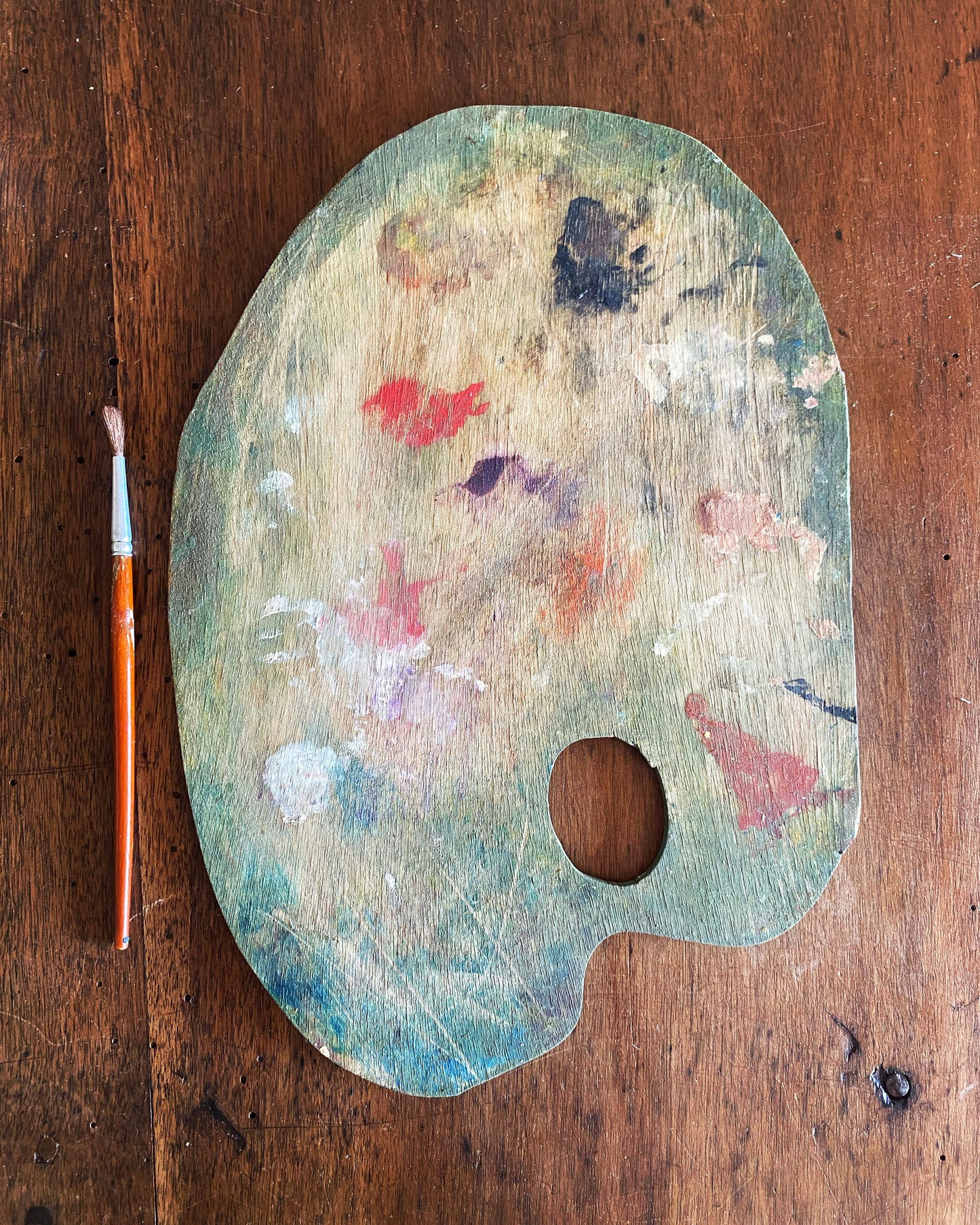 Palette de peintre ancienne