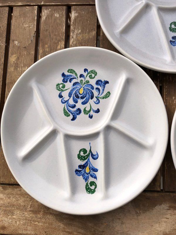 Trio d’assiettes à fondue Saint-Amand