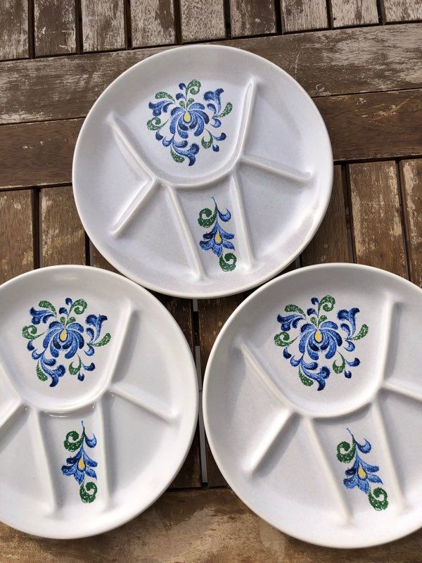 Trio d’assiettes à fondue Saint-Amand